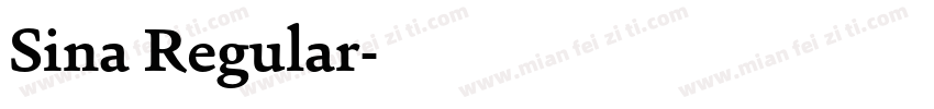 Sina Regular字体转换
